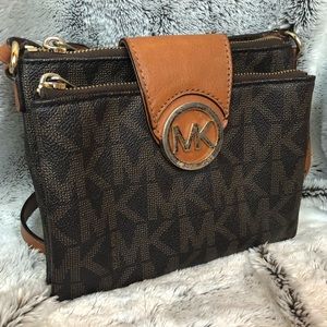 MK Signature Logo Crossbody